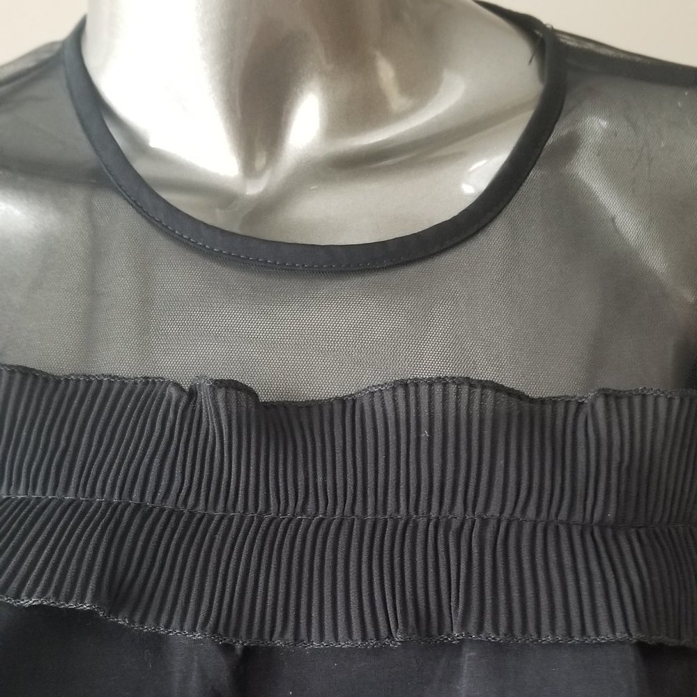 Black Ruffle Top - Picture 2 of 4